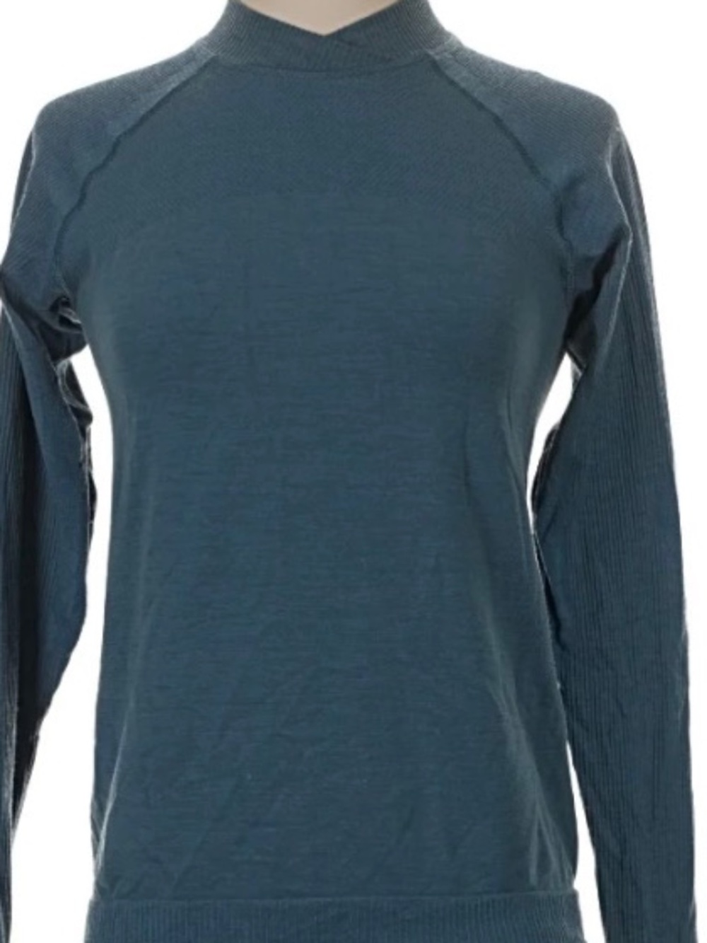 241 - Lululemon Long Sleeve Stretch Teal Top + Prana Tank Gray - Size 2-4